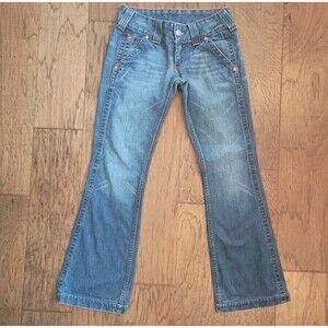 True Religion Womens 28 Sammy Bootcut Jeans Flare Flawed/ Worn USA Made Y2K Blue